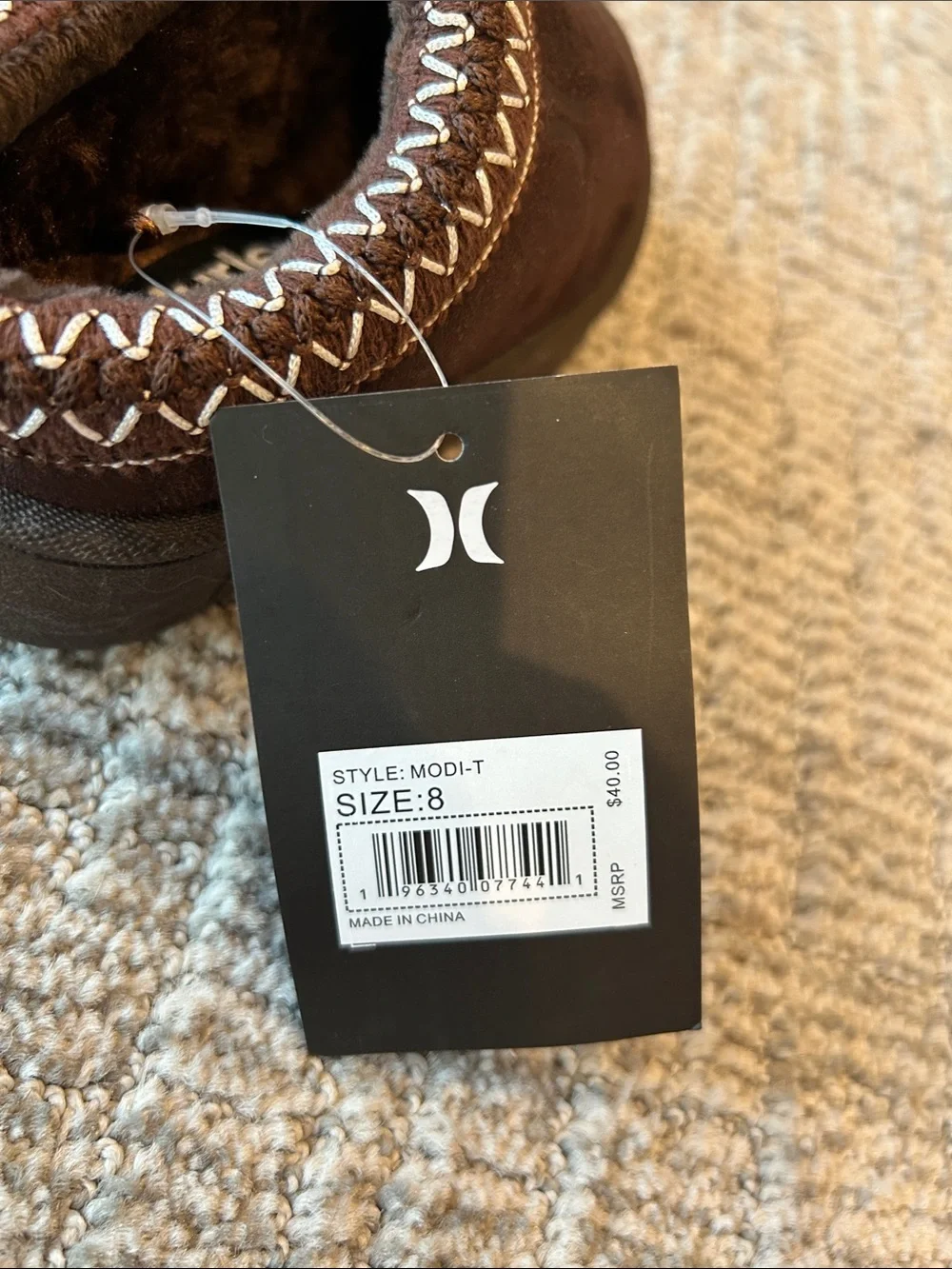 Hurley Kids Modi Slippers Brown 8